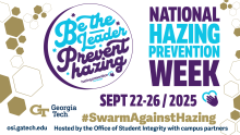national hazing prevention week sept. 22 - 26, 2025 #swarmagainsthazing